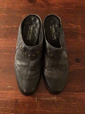 Walking Cradles Women's Shoes Size 7 Leather Comfort Shoes Slip On Black