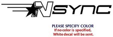 NSYNC Metal Music Rock Graphic Die Cut decal sticker Car Truck Boat Window 12"