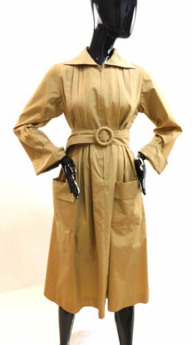 Vintage 1970s Albert Nipon pleated trench coat dre