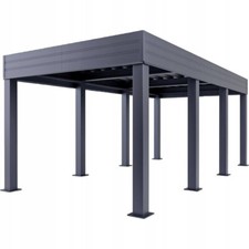 Carport Unterstand Überdachung Autogarage Garagenüberdachung Laube Anthrazit