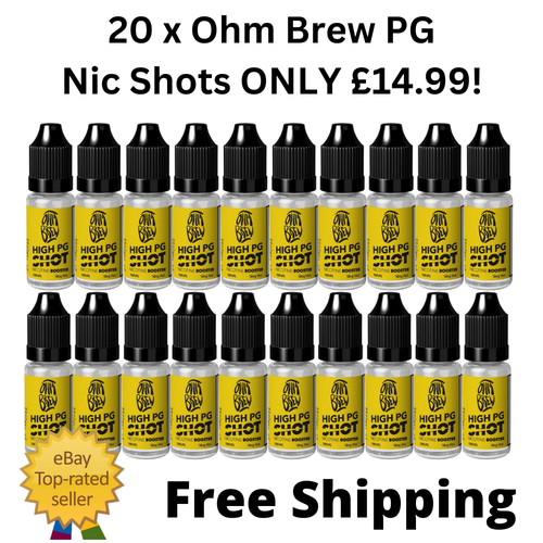 Nicotine Shots Nic Shots 10ml 18mg e liquid vape juice Ohm Brew drops