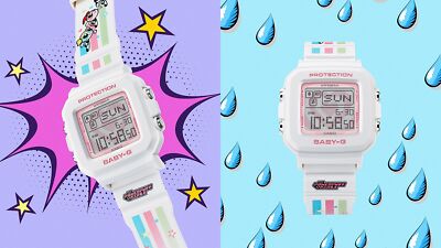 CASIO BABY-G+PLUS THE POWERPUFF GIRLS Collaboration BGD-10KPP-7JR