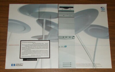 Seltene Werbung HEWLETT PACKARD HP VECTRA VL PC Personal Computer 1999