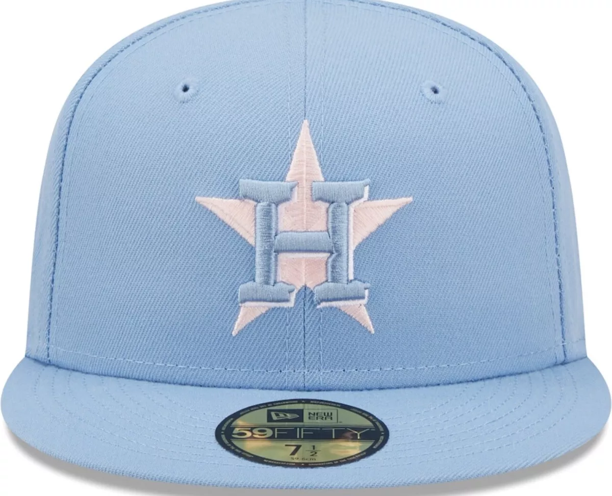 Men's New Era Gray/Teal Houston Astros 59FIFTY Fitted Hat