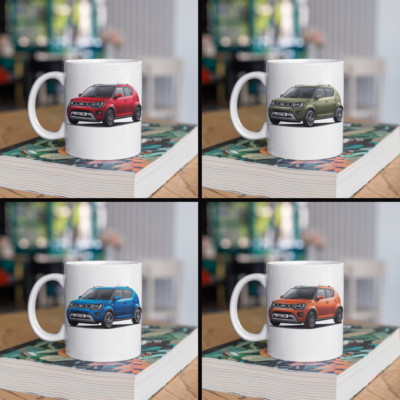 Personalisierte Suzuki Ignis SZ-T Kaffeebecher Geschenk - SCHNELLER VERSAND - Farbe wählbar
