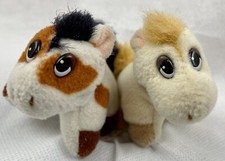 2 Pound Puppies "Ponies" Mini Plushies 3" Lewis Galoob Toys Vintage 1997