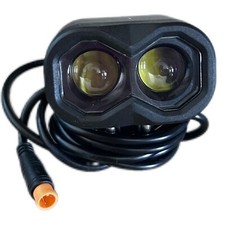 Electric Bike Headlight Horn 2-in-1 36V 48V F...