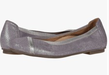 Vionic Caroll Spark Pewter Round Toe Ballet Flats Size 8.5 119