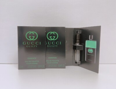 3 X Gucci Guilty Essence Eau De Toilette Vaporisateur Natural Spray 0.05 Oz Each