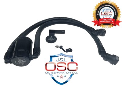 J&L OSC Oil Separator Fits 2010-2014 Ford SVT Raptor 6.2L w/Roush Supercharger