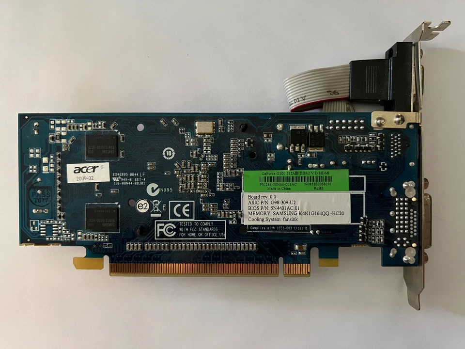 nVidia GeForce G100 512MB 288-50N44-A01AC PCIe - Image 2 of 3