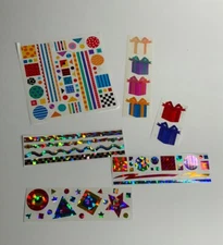 Vintage Mrs. Grossman’s Holographic Foil 90’s Mod Stackers Pearl Gifts Designs