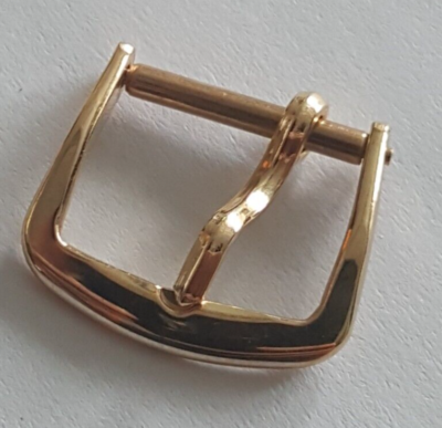 Longines 14KT Yellow Gold Leather Strap Buckle | eBay