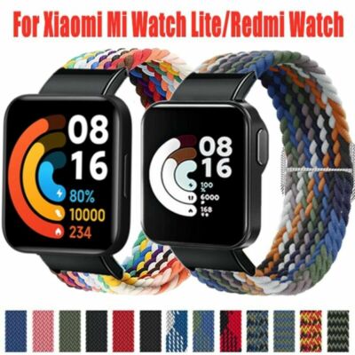 Nylon Geflochten Loop Uhren Armband Für Redmi Watch 1 2 / Xiaomi Mi Watch Lite
