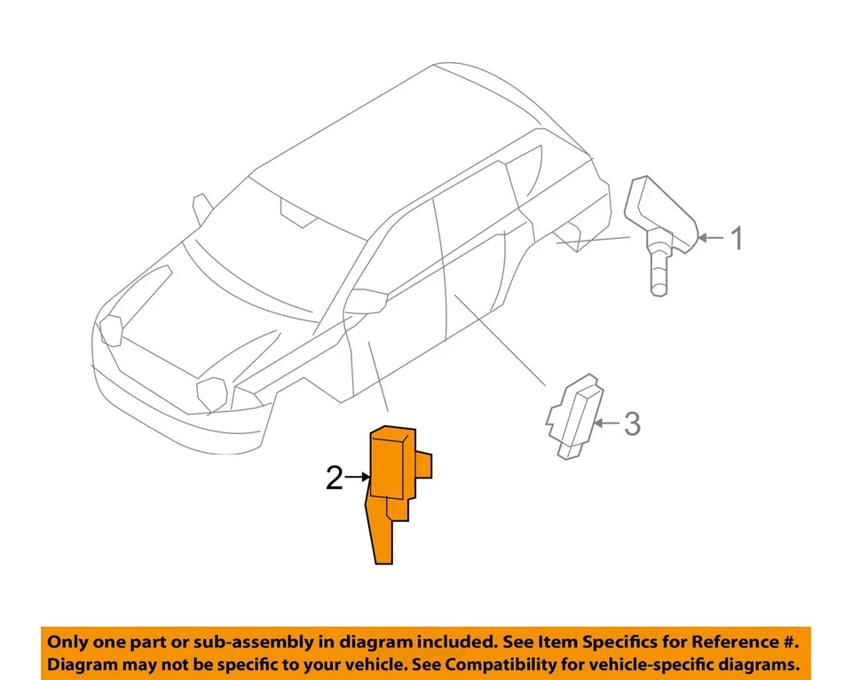 二手轮胎压力监测系统 (TPMS) 控制模块 适合:2015 年吉普指南针 — 第 3/4 张图片