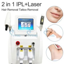 2 in 1 shr ipl skin rejuvenation acne removal q switch nd yag laser machine