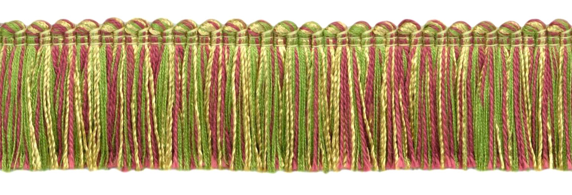 Brush Fringe Trim, Style# 0175MRQB, Color# P77 - Fruit Medley Green [24 Yards]
