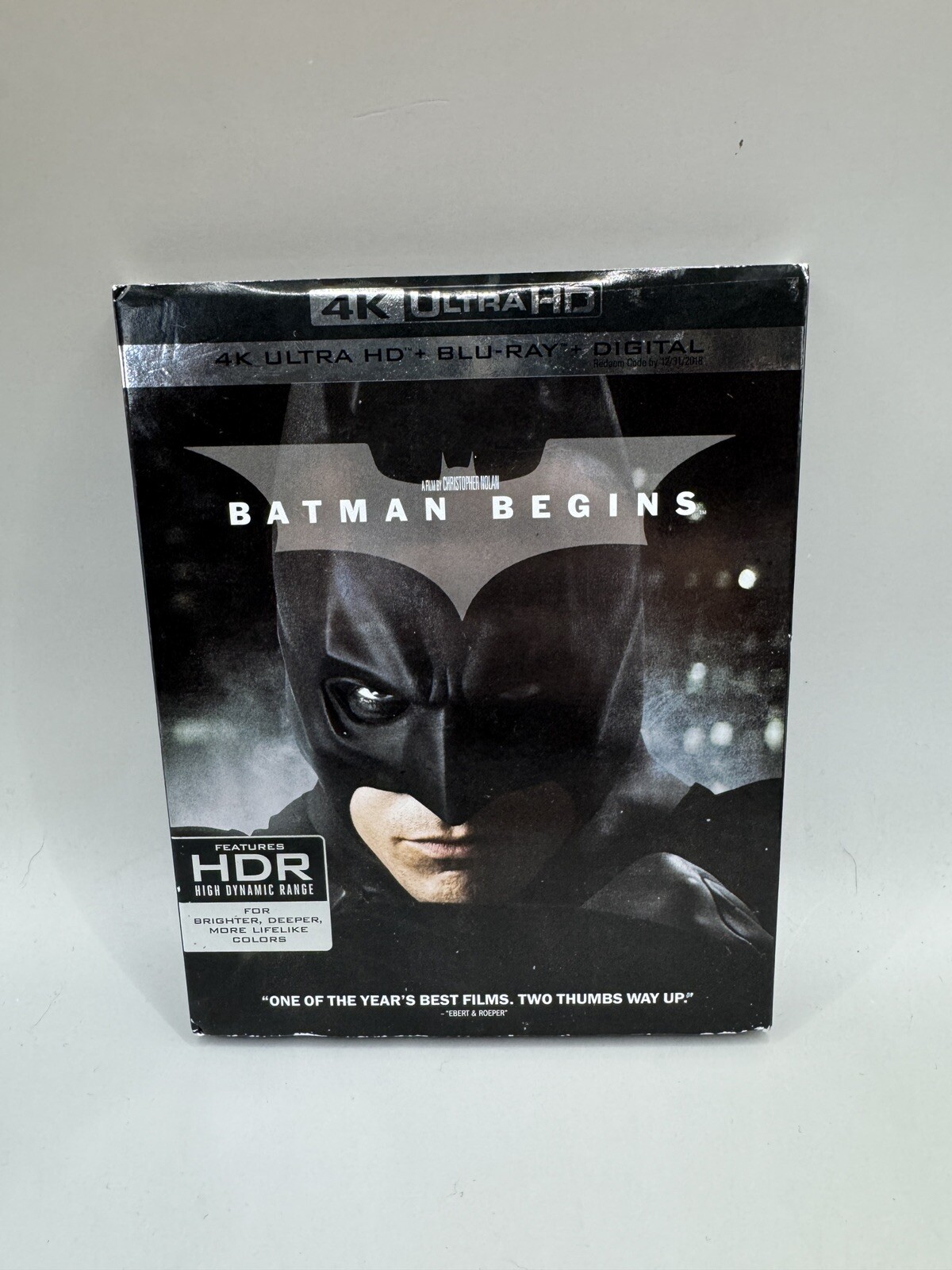 Rare BATMAN BEGINS OOP 4K Blu-ray 3 Disc Set with Slipcover No Digital Code