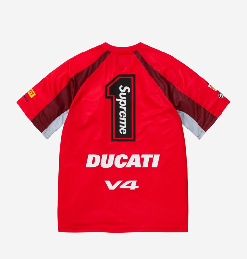Supreme x Ducati Soccer Jersey Red - 24SS, (100% Authentic) | eBay