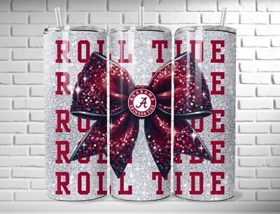 Alabama Crimson Roll Tide Stainless Steel Tumbler - 20oz, Insulated