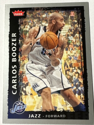 2008-09 Fleer Basketball NBA Utah Jazz Carlos Boozer