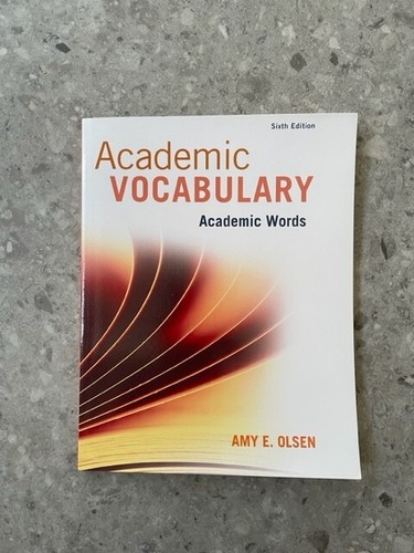Academic Vocabulary: Academic Words by Amy E. Olsen 6th Ed Used: Like New - Picture 3 of 3