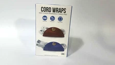 2 Pack Leather Cord Keeper, Cord Organizer, Cable Straps USB Holder