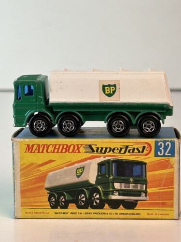 Matchbox Superfast No. 32 BP Gasoline Tanker Truck  With Original Box - Picture 1 of 15