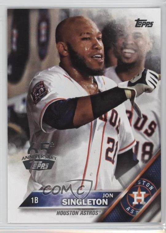 2016 Topps 65th Anniversary Stamp Jon Singleton #392 6o2
