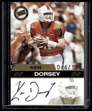 2003 Press Pass/100 / Ken Dorsey ROOKIE ON-CARD AUTOGRAPH /100. rookie card picture
