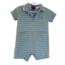 Ralph Lauren Baby Boys Striped Romper 6-12 Months Multicolor