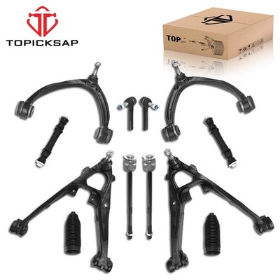 Front Upper Lower Control Arms For 2007-2013 Escalade Chevy Silverado GMC Sierra