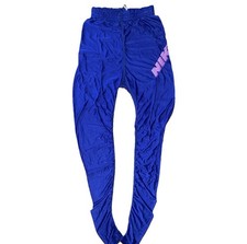 Vintage 80s Nike Small Purple Nylon Sweatpants Yoga Stretch Retro