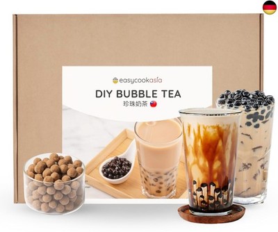 EasyCookAsia Bubble Tea Set I DIY Bubble Tea Set | Bubble Tea Kit | inkl. 2