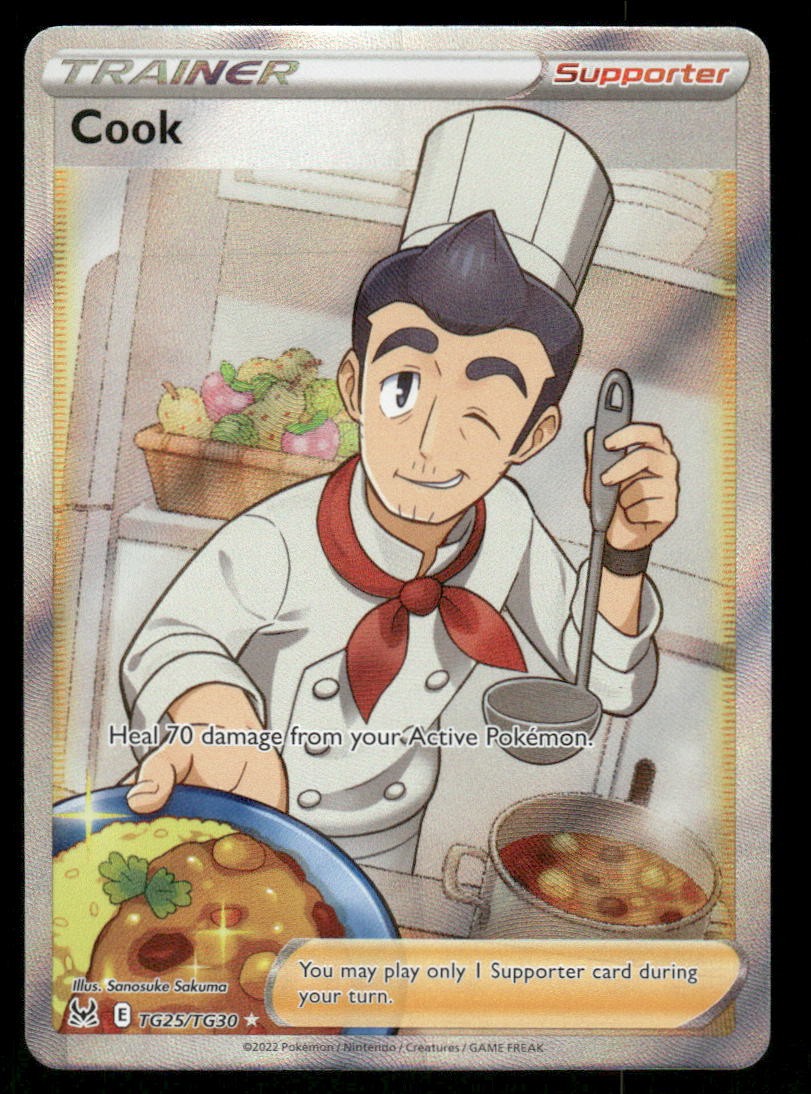 Pokemon Cards Cook TG25/TG30 Lost Origin Trainer Gallery Ultra Rare NM