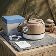 Rechargeable Camping LED Lantern with Magnetic Base and Hook for Outdoor Use