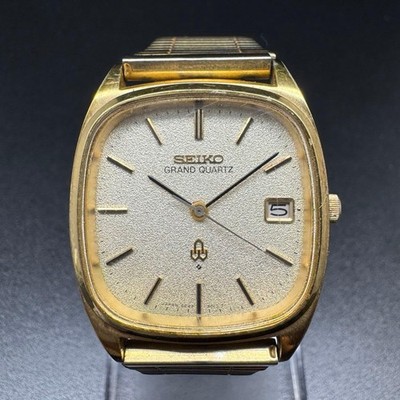 Seiko Grand Quartz 4842-5011 Men's Silver Quartz Watch Date Seiko Grand Quartz 4842-5011 Men's Silver Quartz Watch Date