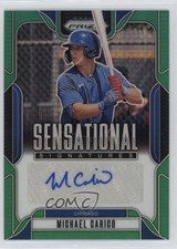 2025 Panini Prizm Sensational Signatures Green Michael Carico #SS-MC Auto 1hr7