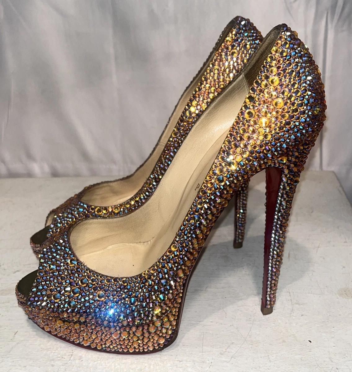 Women's Christian Louboutin Lady Peep for sale | eBay