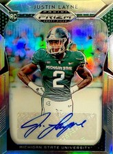 2019 Panini Prizm Draft - Autographed Justin Layne (RC) Hologram #297