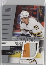 2023-24 Premier On the Forefront Rookies Jersey Black 49/75 Matthew Poitras 2d8