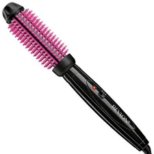 Revlon Pro Collection Heated Silicone Bristle Curl Brush Black 1" - Imperfect Bo