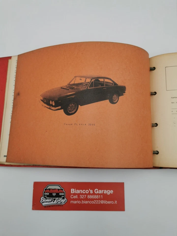 Manuale Lancia Flavia 820 Catalogo Ricambi - Immagine 4 di 4