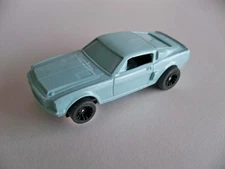 1968 Mustang Resin Body on AFX Mega G Plus 1.7 Chassis Slot Car w/ Black Wheels