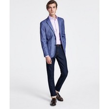 Calvin Klein Sport Coat Mens 40R Blue Mariano Quiet Luxury Polished Flaws