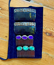 Vintage Womens Hair Comb, Set of Four