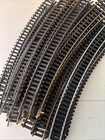 Ho Trains Track  Rail Mixed 100 piece Lot  Sizes Terminal Straight Curve. Filler — photo 6