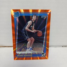 2021-22 Panini Donruss - Rated Rookie Franz Wagner #235 Holo Orange Laser SIGNED