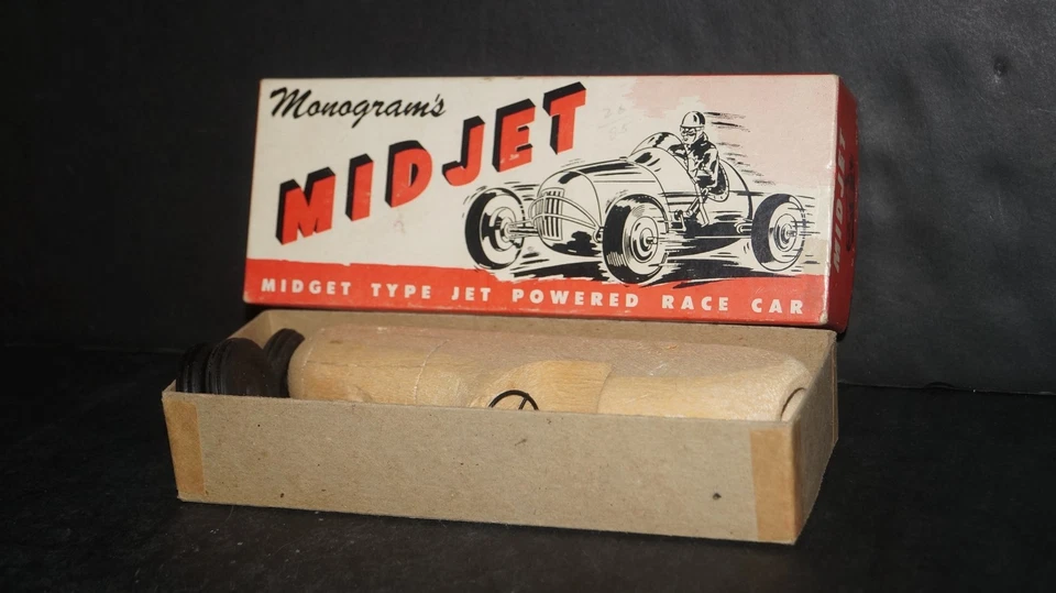 Vintage 1948 MidJet Midget Type Jet Powered Race Car Kit by Monogram USA - NIB!! - Image 3 of 4