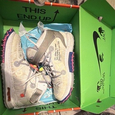 Nike Off-White Air Force 1 High Top Limited Edition Designer Sneakers White